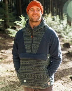 Edge Hooded 1/2 Zip Polar Fleece