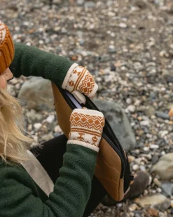 Flurry Recycled Fleece Lined Fingerless Mittens