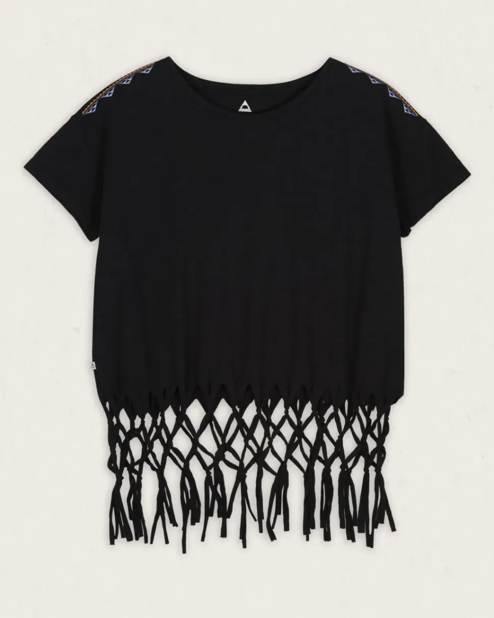 Henna Recycled Cotton Tassel T-Shirt