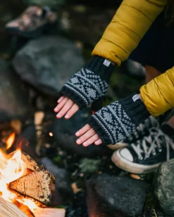 Lily Recycled Fleece Lined Fingerless Mittens