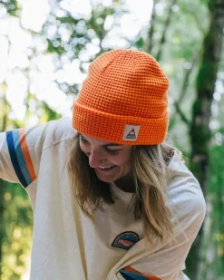 Moss Double Layer Recycled Waffle Beanie