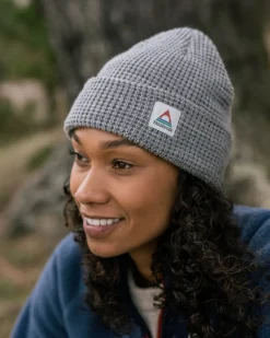 Moss Double Layer Recycled Waffle Beanie