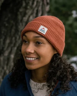 Moss Double Layer Recycled Waffle Beanie
