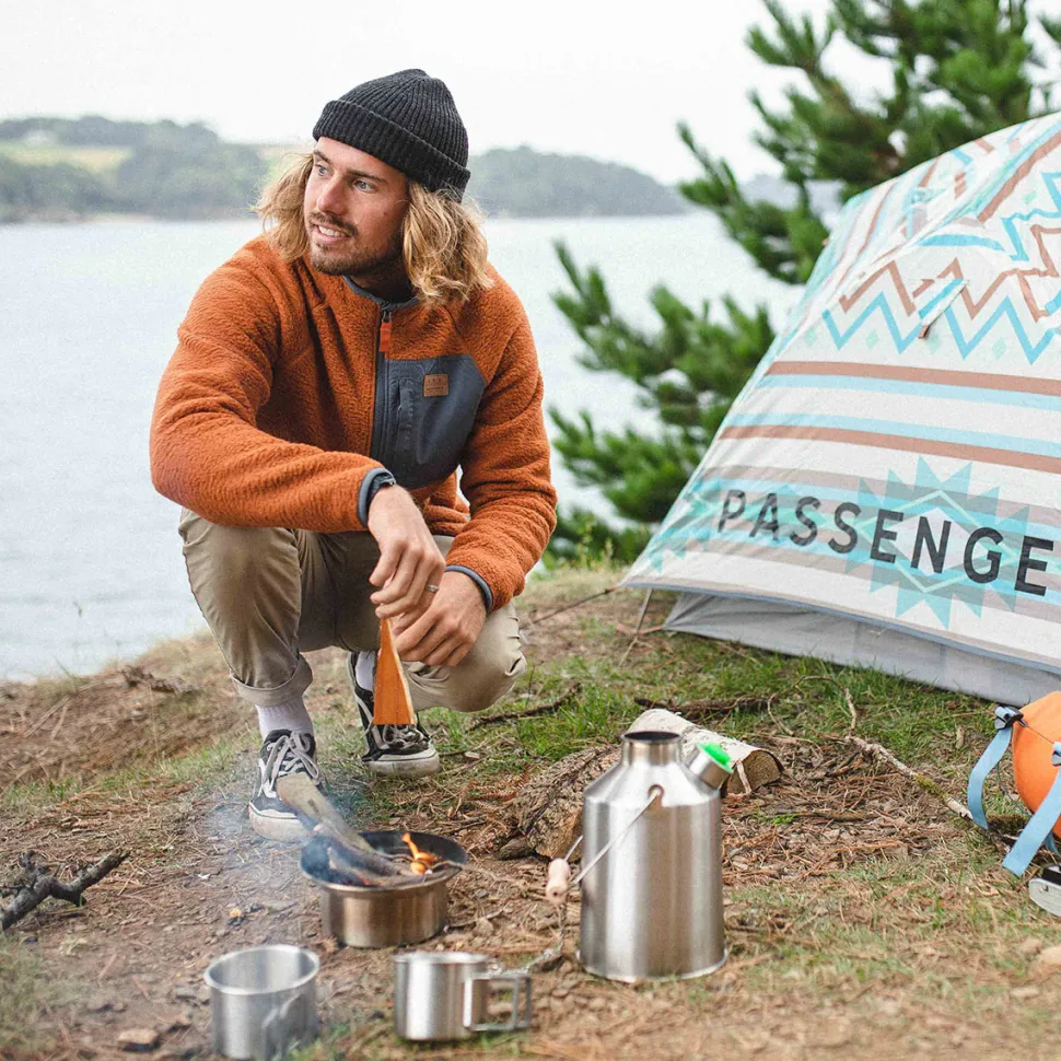 Offgrid 1/4 Zip Recycled Sherpa Fleece