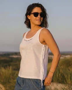 Poppy Recycled Cotton Tassel Tank Top