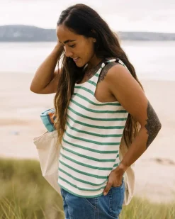 Sage Stripe Vest