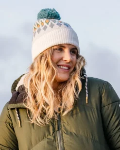Snowdrop Recycled Bobble Hat