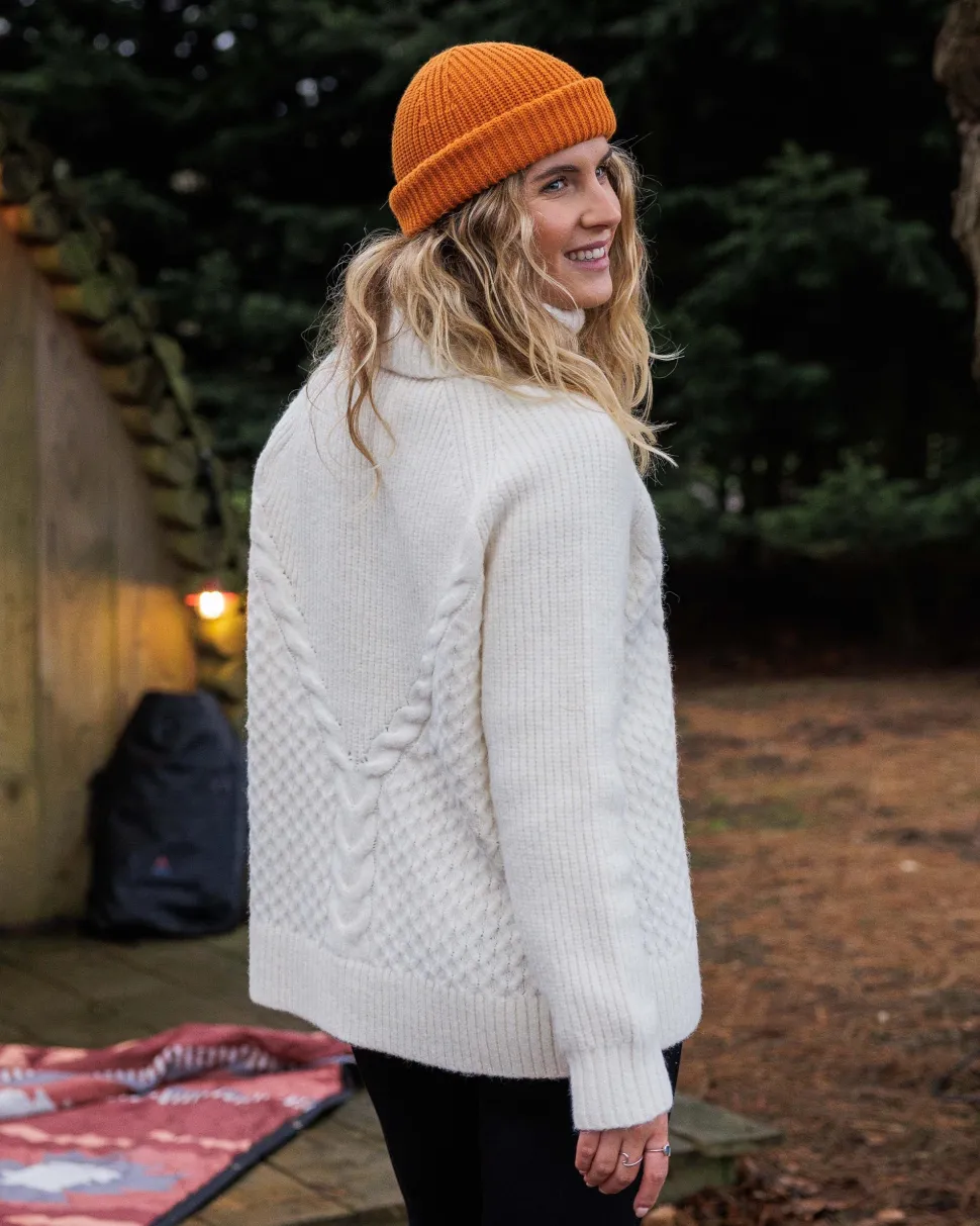 Snuggle Recycled Knitted Polo Neck