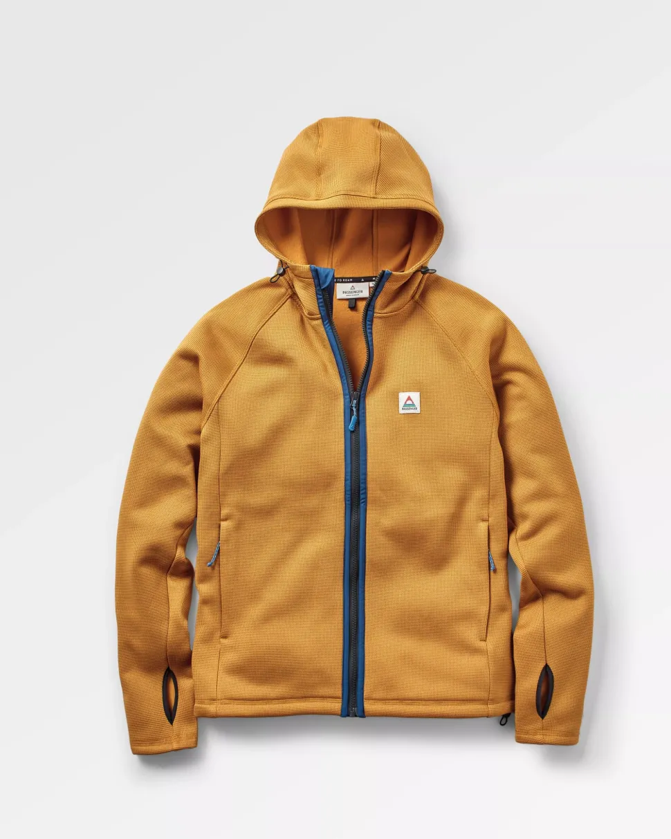 Vertical Full Zip Hooded Recycled Fleece